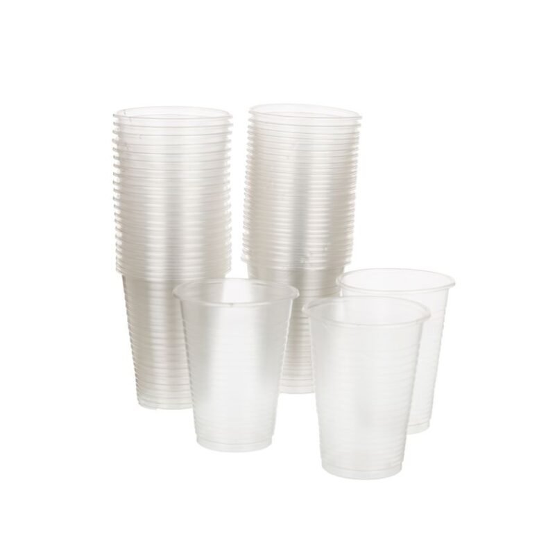 Egyptian transparent Plastic Cups 100pcs